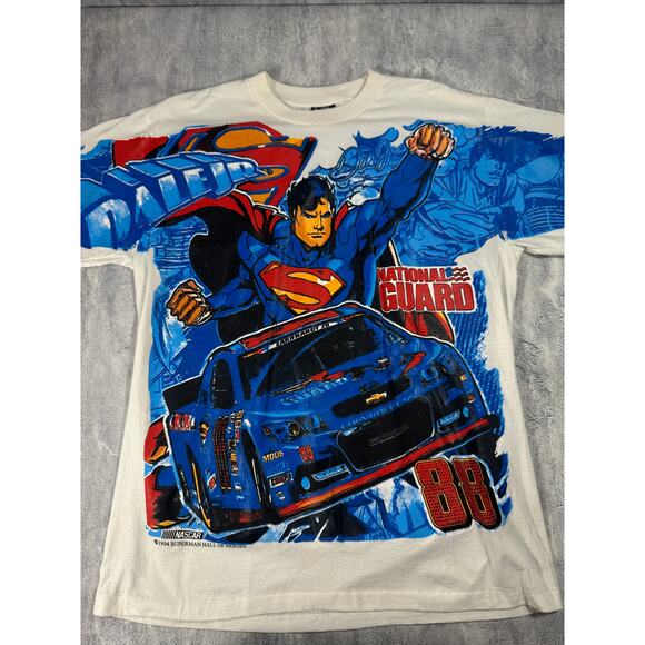 Vintage Nascar Superman/Dale Earnhardt Jr. Shirt - Picture 1 of 7